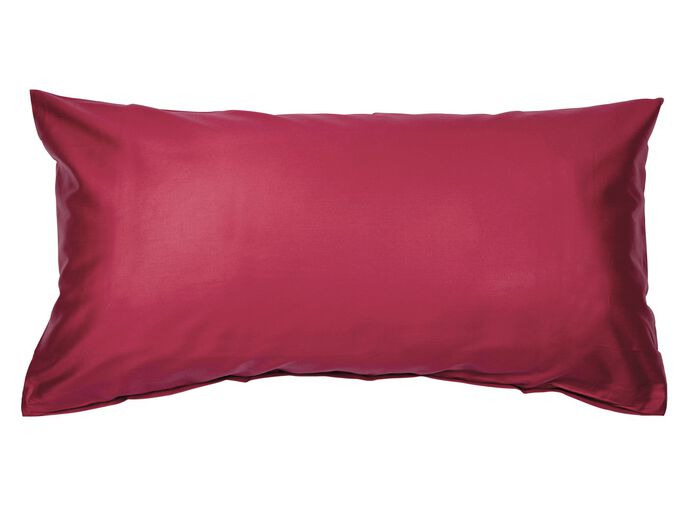 H&ouml;gkvalitativa Mako-&ouml;rngott i satin med dragkedja BORDEAUX