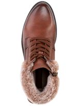 ELENA EDEN, fodrade damst&ouml;vletter, vinterskor, vidd G, med uttagbar fotb&auml;dd BRUN