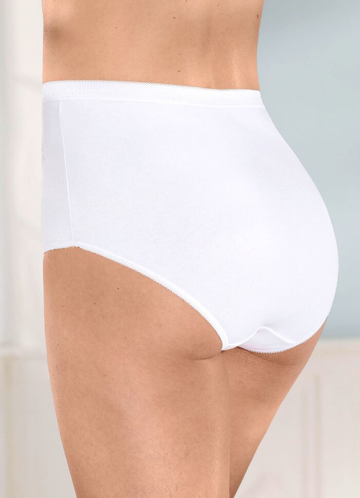 Fempack trosor med blommotiv 