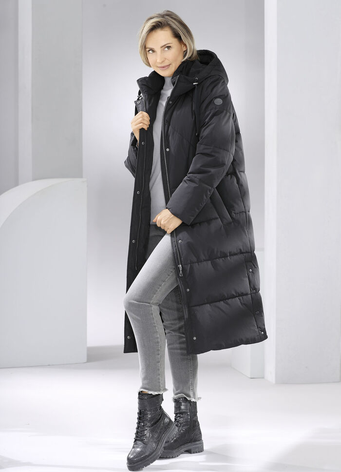 Dunkappa med fast huva 