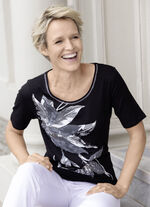 Skjorta med tallriksdekoration 