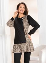 Extravagant tunika med dekorativa knappar 