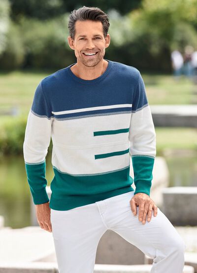 Trendig tr&ouml;ja med rund hals 