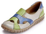 Gemini loafer i nappaläder av ko TAUPE-GRÖN-BLÅ