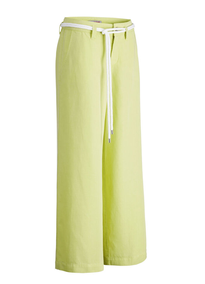 Culottes med ett trendigt sn&ouml;rb&auml;lte KALK