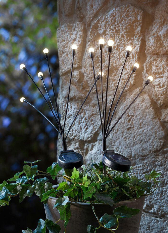 Solar Plug Firefly, set om 2 