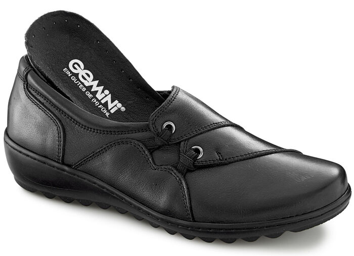 Gemini loafer i nappaläder av ko SVART