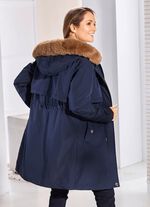 Kort kappa med dold kardborrekn&auml;ppning 