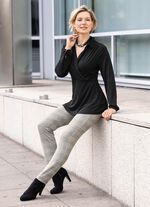 Raffinerad skjorta med polokrage i 2 f&auml;rger 