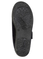 Bekväma damskor med kardborreband, bredd H, med uttagbar fotbädd SCHWARZ