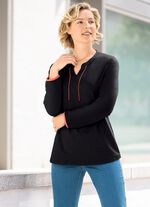 Intressant skjorta med r&ouml;rkant i 2 f&auml;rger SVART