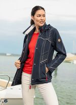 Funktionell jacka med avtagbar huva 