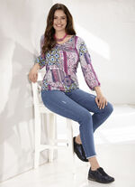 Ankell&aring;nga jeans i 5-ficksform JEANS BL&Aring;