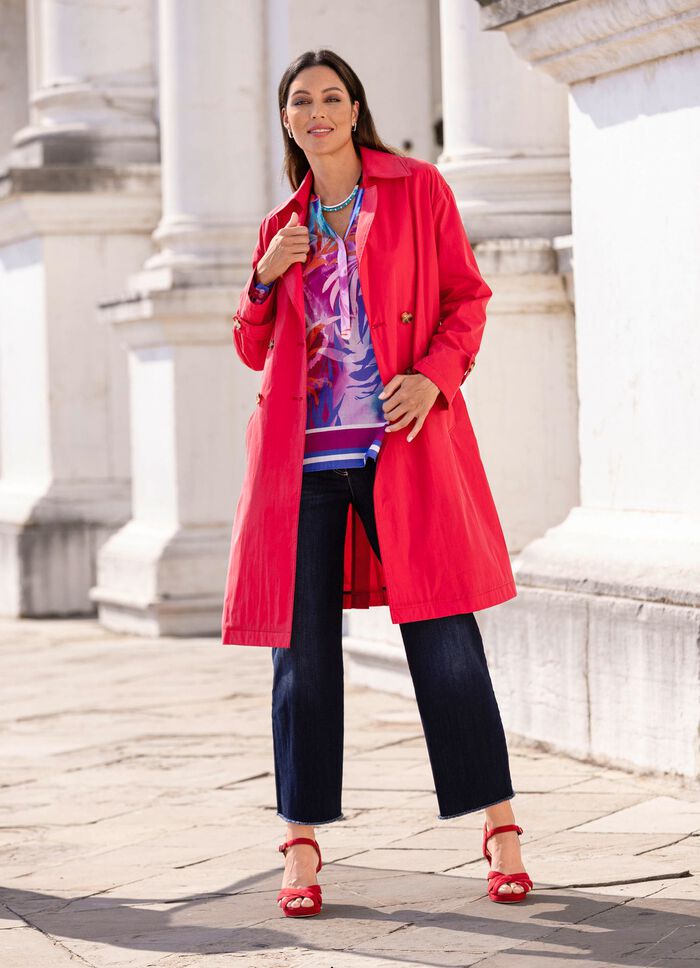 Trenchcoat med b&auml;lte 