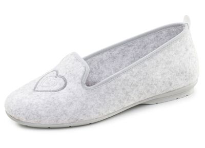 Laurina, klassiska damtofflor, med uttagbar fotb&auml;dd 