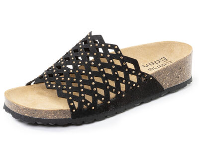 ELENA EDEN, lätta damslip-ins, vidd G, med läderfotbädd 