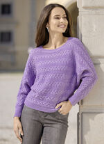 Fladdermusformad tröja LAVENDEL