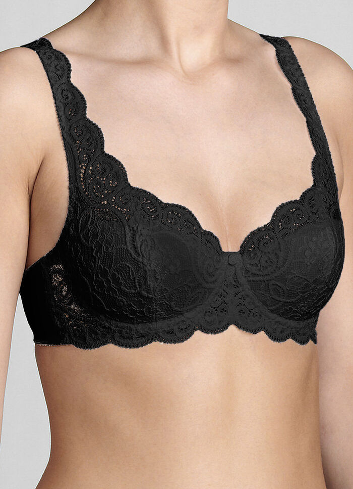 Triumph Amourette bygel-bh med elastisk spets SVART