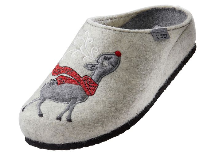 Fluffiga, varma och mysiga tofflor VINTER VIT