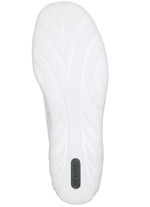 Remonte-sko med sn&ouml;rning gjord av tryckt och skimrande metalliskt syntetmaterial VIT-PUDERROSA