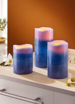 LED vaxljus med fj&auml;rrkontroll, set om 3 