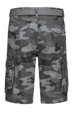 Bermudashorts med bälte och cargofickor i 2 färger ANTRACITGRÅ