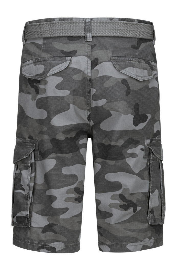 Bermudashorts med bälte och cargofickor i 2 färger ANTRACITGRÅ