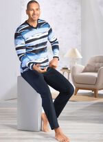 V-ringad pyjamas med &ouml;ppna manschetter 