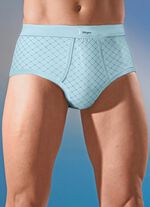 Fyrapack trosor av fin jersey, med gylf 