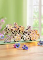 Upplyst tr&auml;dekoration 