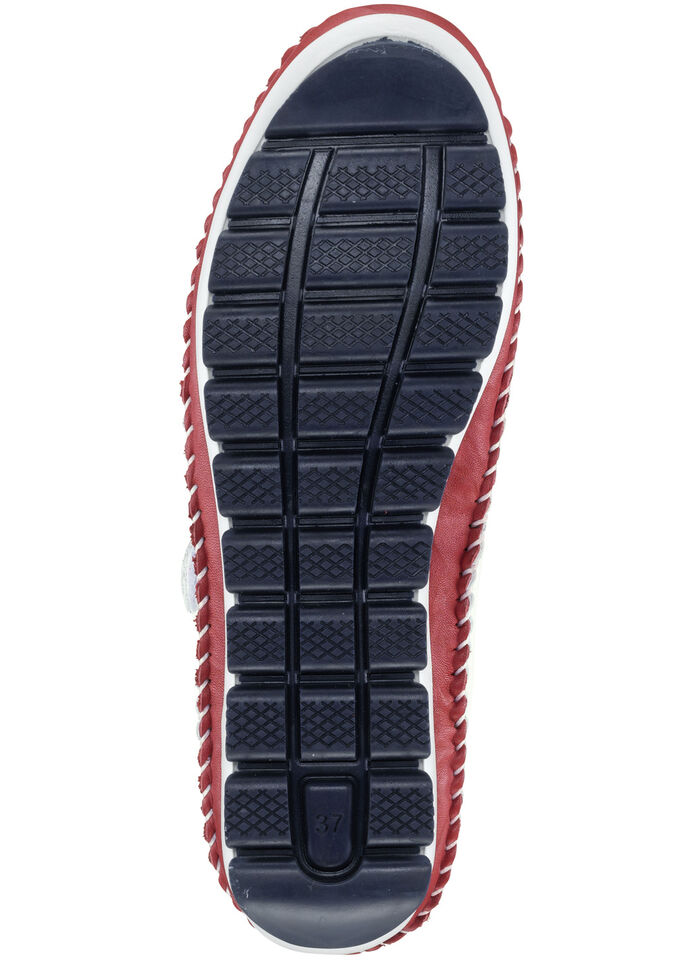 Gemini mockasinloafer i somrig design VIT-NAVY-RÖD