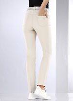 Jeans med push-up effekt BEIGE