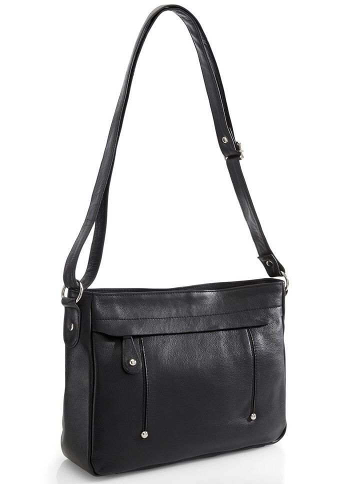 Laurina-v&auml;ska tillverkad av fullnarvat nappal&auml;der SVART