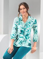 Skjorttunika med briljant f&auml;rgtryck 