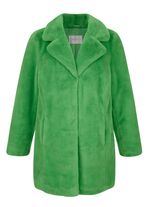 Fuskp&auml;lsjacka med lapelkrage GR&Ouml;NT