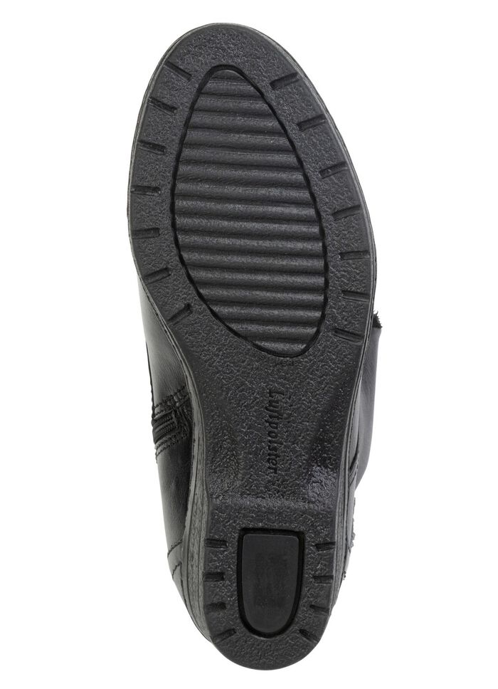 ELENA EDEN st&ouml;vletter med sn&ouml;rning och uppvikbar lammskinnskrage 