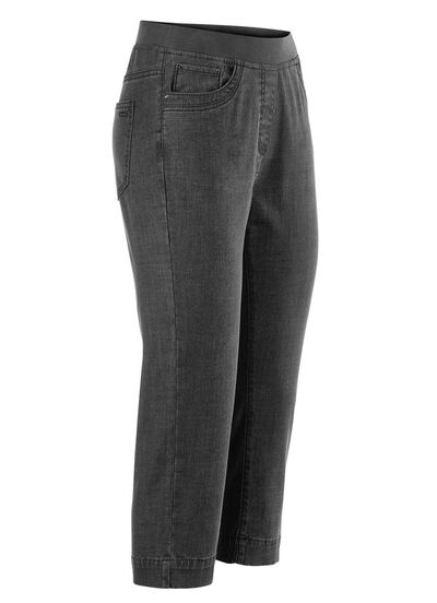 Caprijeans med strassdekoration 