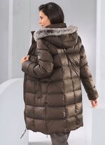 Kort dunkappa med avtagbar huva 