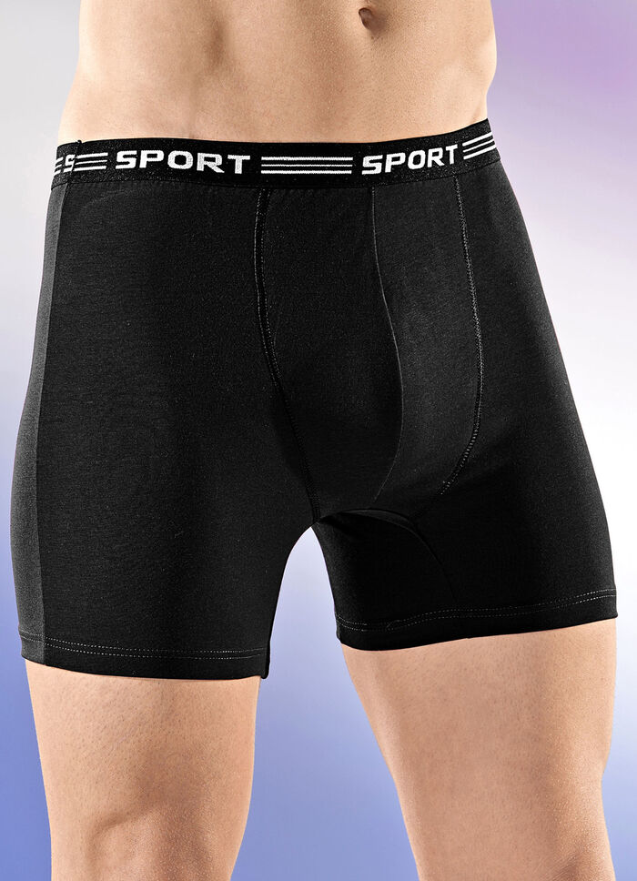 Paket med fyra byxor gjorda av fin jersey, enfärgad 