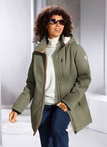 Funktionsjacka med fast huva 