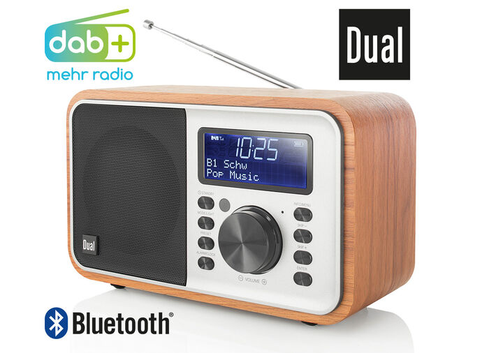 Dubbel DCR-51 digital radio i trädesign 