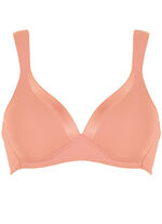 Naturana-bh med satinkant vid dekolletage, 