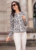 Blusjacka med st&aring;krage 