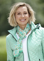 Halsduk med geometrisk design 