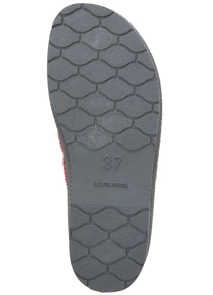 Tofflor i textil med vackert broderi BORDEAUX