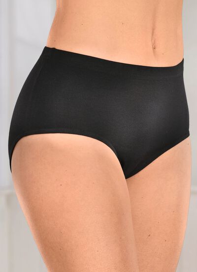 Fempack trosor med res&aring;r i midjan 