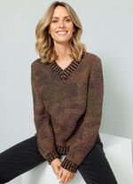 Tr&ouml;ja i grovstickad kvalitet 