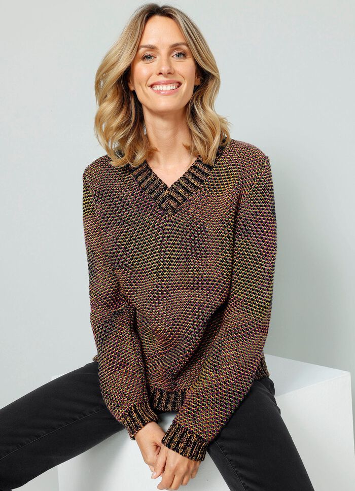 Tr&ouml;ja i grovstickad kvalitet 