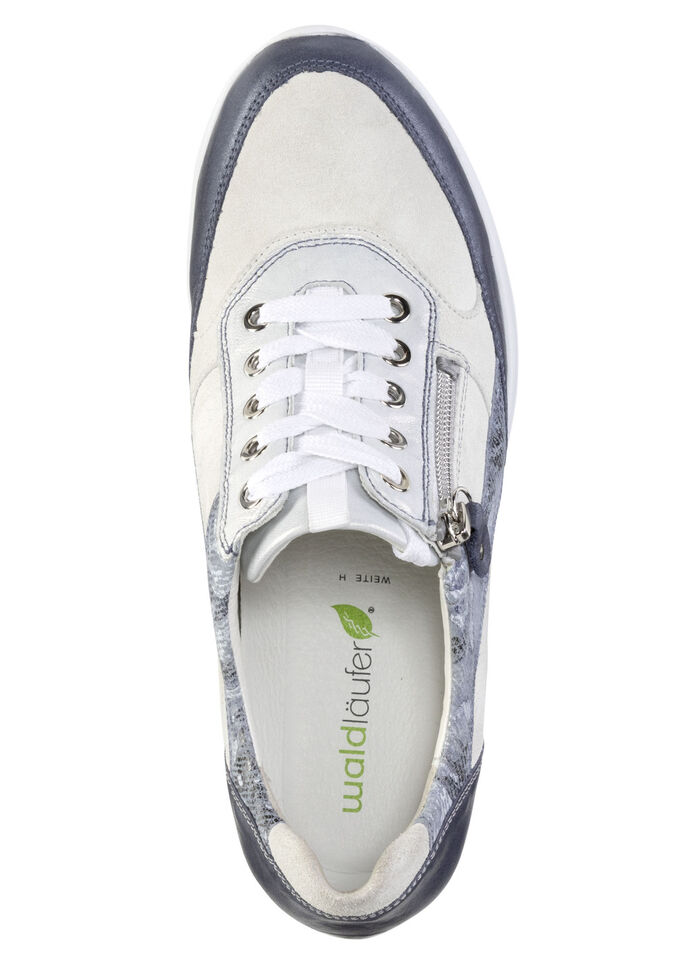 Waldläufer sneakers gjorda av en fin lädermaterialmix, 
