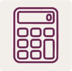 Ikon storlekskalkylator för herrkläder
